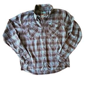 DIXXON Flannel Co The Carrillo Flannel Button Down Green Black Flannel Shirt 2XT